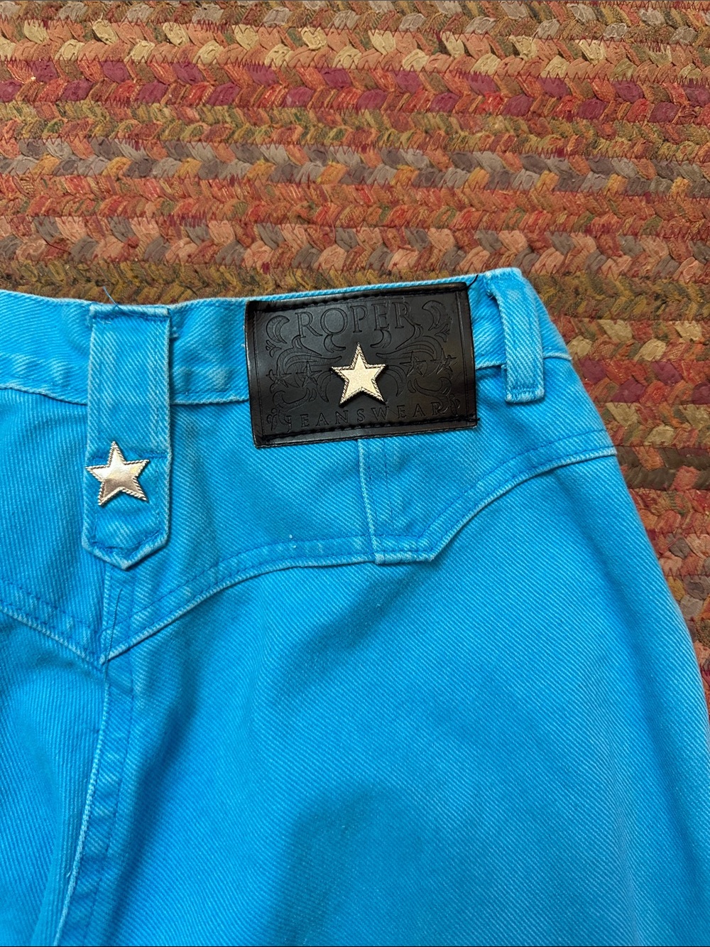 VTG ROPER BLUE STAR CONCHO HIGH RISE WESTERN JEANS - Picture 5 of 6